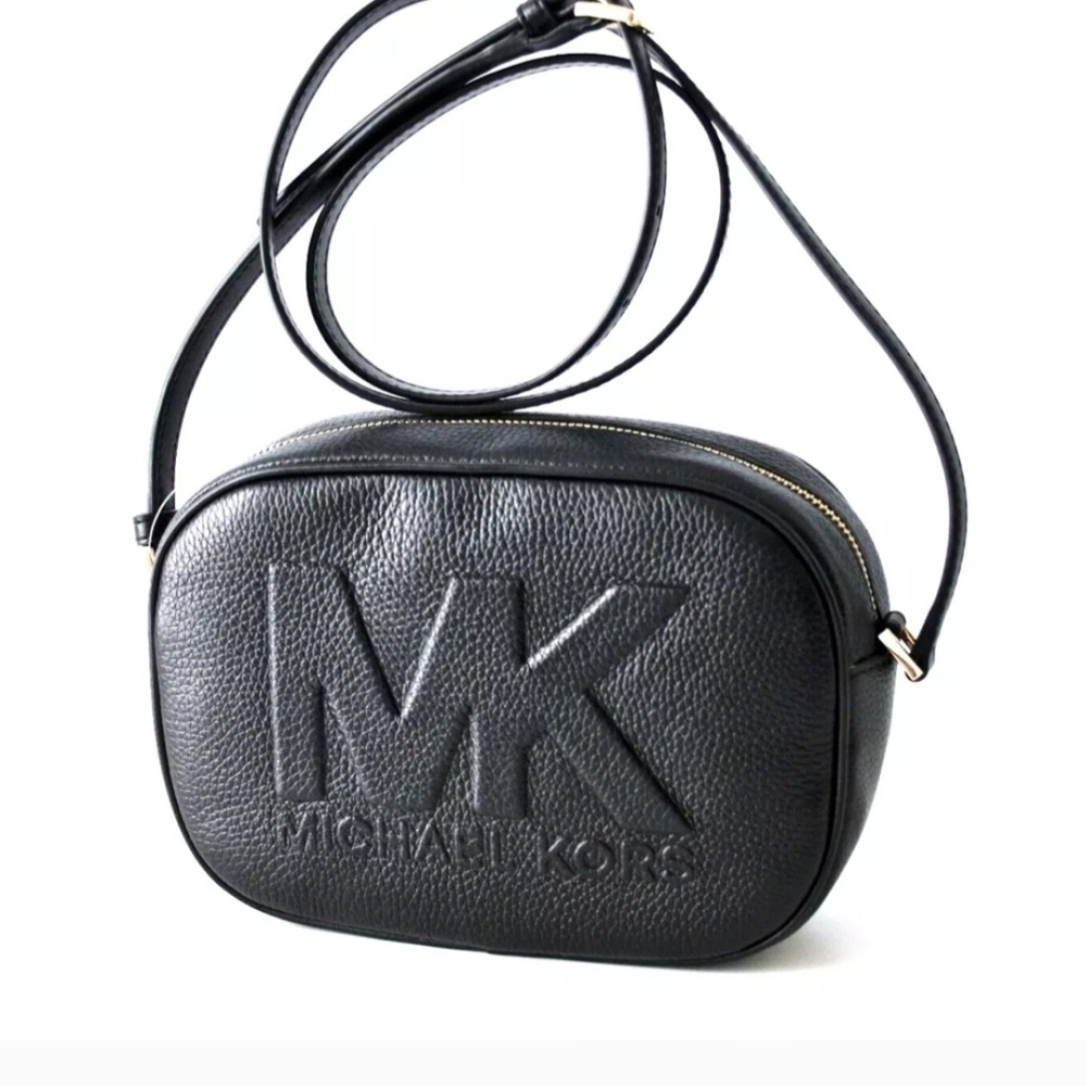 Michael Kors Black Textured Shoulder Bag
